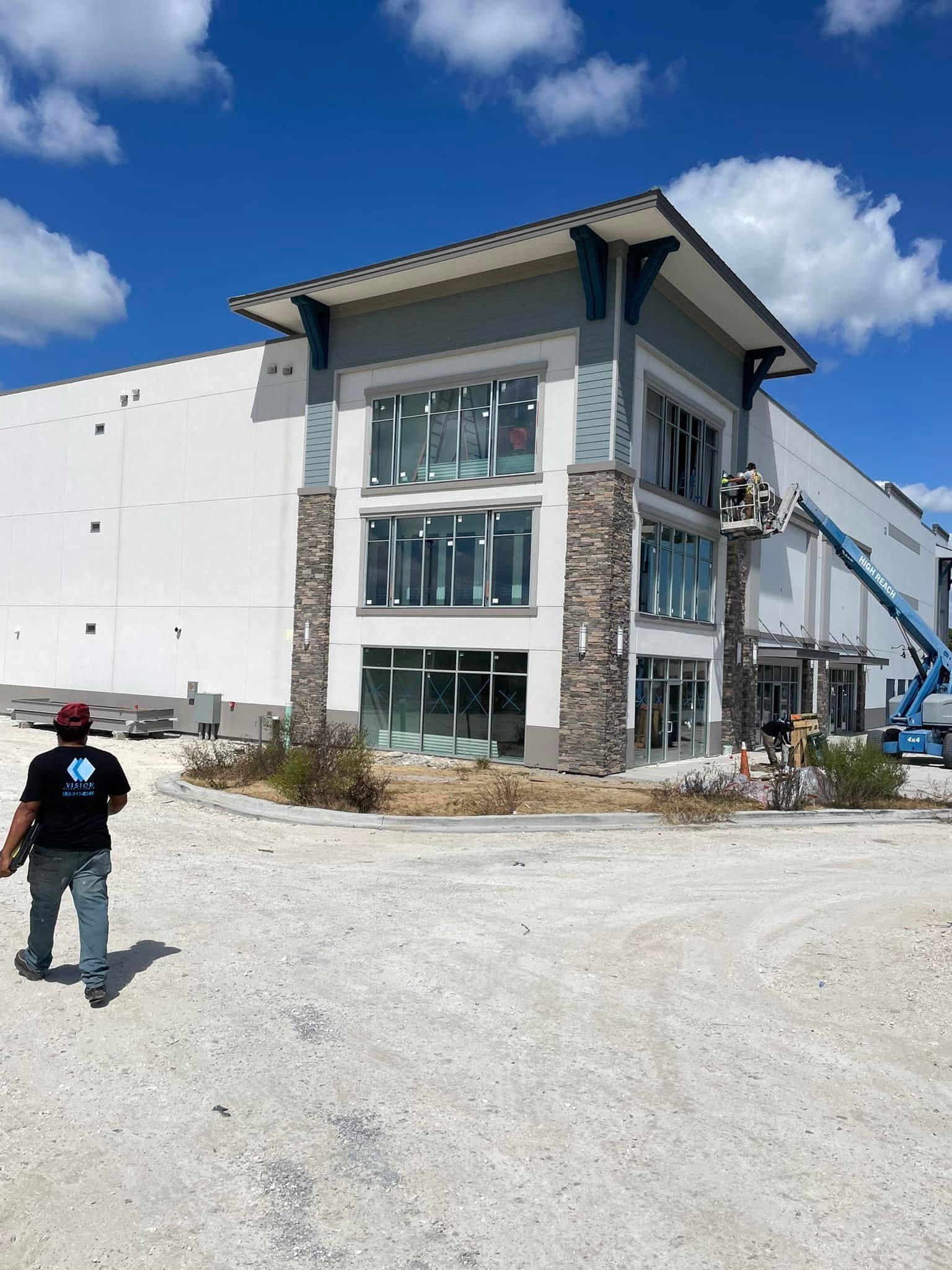 Self Storage Davenport glazing project photo